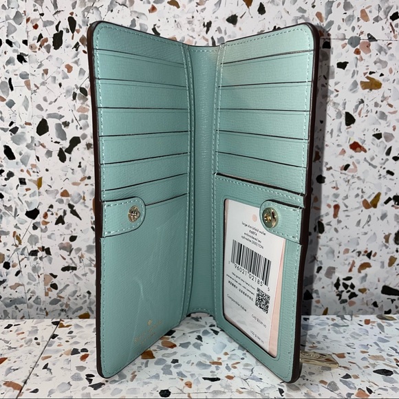 Kate Spade Embroidered Large Slim Bifold - Picture 2 of 3